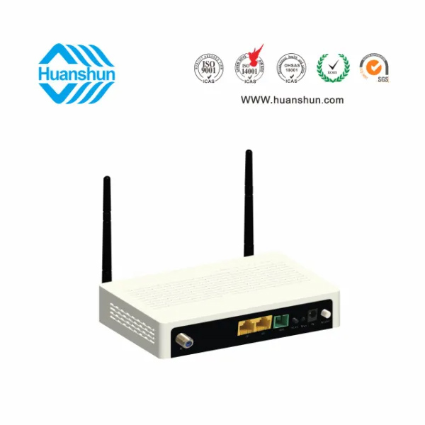 HSOS111762GNW FTTH 終端（XPON ONU WIFI，WDM CATV）（GE+FE+2*2WIFI+WDM+CATV NE)